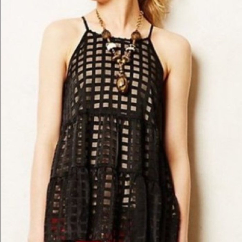 Anthropologie HD in Paris full-lined sheer tank